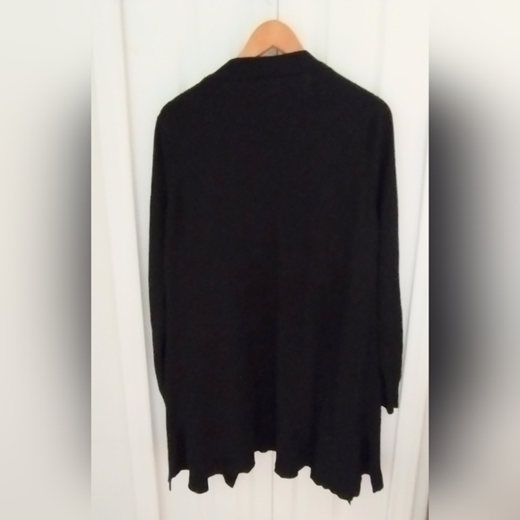 Long,Black Open Flyaway Cardigan by Zenana - Picture 2 of 12